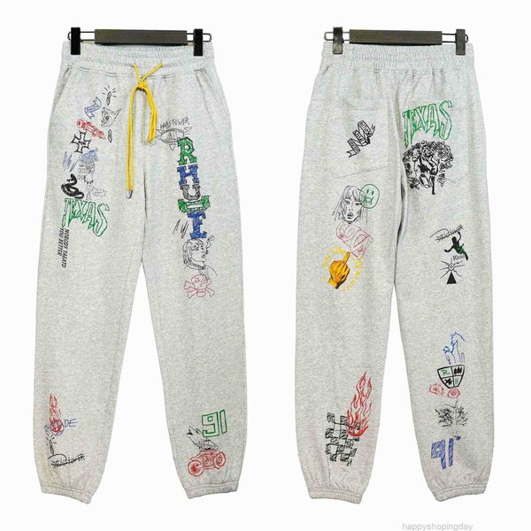 men's pants chaopai rhude high street cartoon graffiti loose casual trousers for men and womenkvtl, Black
men's pants chaopai rhude high street cartoon graffiti loose casual trousers for men and womenkvtl, Black