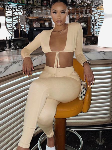 women s two piece pants hugcitar summer solid long sleeves bandage v neck crop leggings 2 pieces set bodycon party club y2k 221119, White
women s two piece pants hugcitar summer solid long sleeves bandage v neck crop leggings 2 pieces set bodycon party club y2k 221119, White