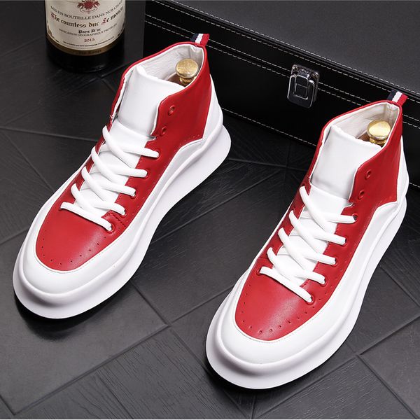 white men boots casual shoes thick bottom inside leather fashion tide high board shoes hundred, Black
white men boots casual shoes thick bottom inside leather fashion tide high board shoes hundred, Black