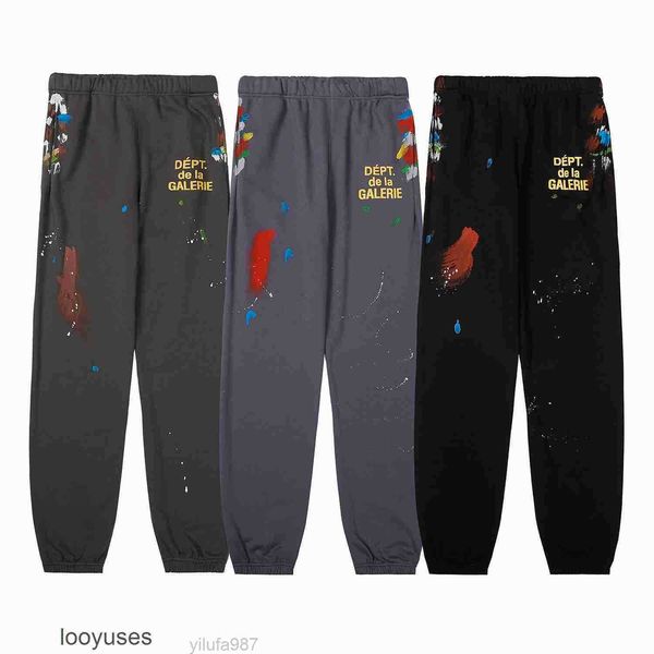 men's pants mens galleryes sweaterpant dept dept. hand painted speckled panels drawstring pant shorts, Black
men's pants mens galleryes sweaterpant dept dept. hand painted speckled panels drawstring pant shorts, Black