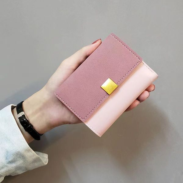 new korean small wallet women's short frosted splice versatile folding mini retro change bag card, Red;black
new korean small wallet women's short frosted splice versatile folding mini retro change bag card, Red;black