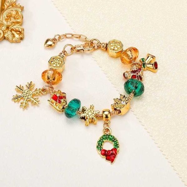 handmade jewelry wholesale charm bracelets european style diy large hole bead bracelet christmas gifts for women bells snowflake garland pen, Golden;silver
handmade jewelry wholesale charm bracelets european style diy large hole bead bracelet christmas gifts for women bells snowflake garland pen, Golden;silver