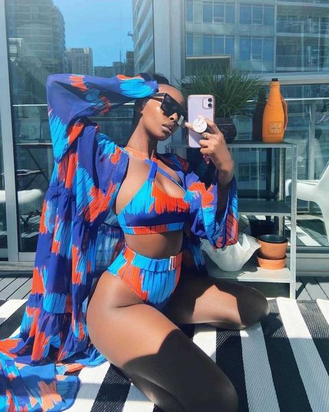women's two piece pants tie dye print bikini 2021 summer beach wear swimsuit long cover up high waist 3 piece set women swimwear bikini, White
women's two piece pants tie dye print bikini 2021 summer beach wear swimsuit long cover up high waist 3 piece set women swimwear bikini, White