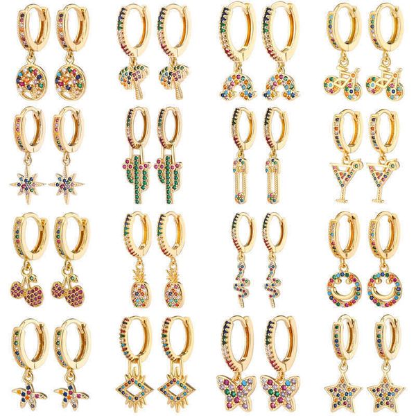 copper micro inlaid zircon design earrings snake pineapple butterfly rainbow stud earrings ear clip eardrops for women, Golden;silver
copper micro inlaid zircon design earrings snake pineapple butterfly rainbow stud earrings ear clip eardrops for women, Golden;silver
