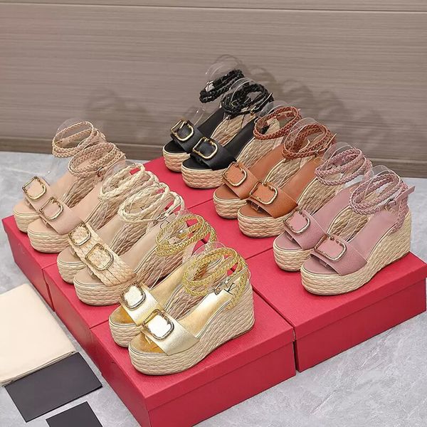 sandals high heels office shoes summer women 's open toe designer wedge heel leather barefoot coiling waterproof platform straw woven f, Black
sandals high heels office shoes summer women 's open toe designer wedge heel leather barefoot coiling waterproof platform straw woven f, Black