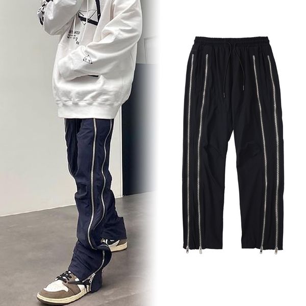 22fw autumn winter europe side zipper pants trousers casual drawstring patchwork men hip hop polyster cargo jogger, Black;brown
22fw autumn winter europe side zipper pants trousers casual drawstring patchwork men hip hop polyster cargo jogger, Black;brown