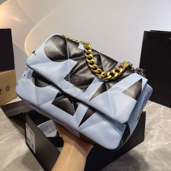 womens classic 19 medium flap printing bags real leather chain handle totes two-tone crossbody shoulder purse large capacity designer handba
womens classic 19 medium flap printing bags real leather chain handle totes two-tone crossbody shoulder purse large capacity designer handba