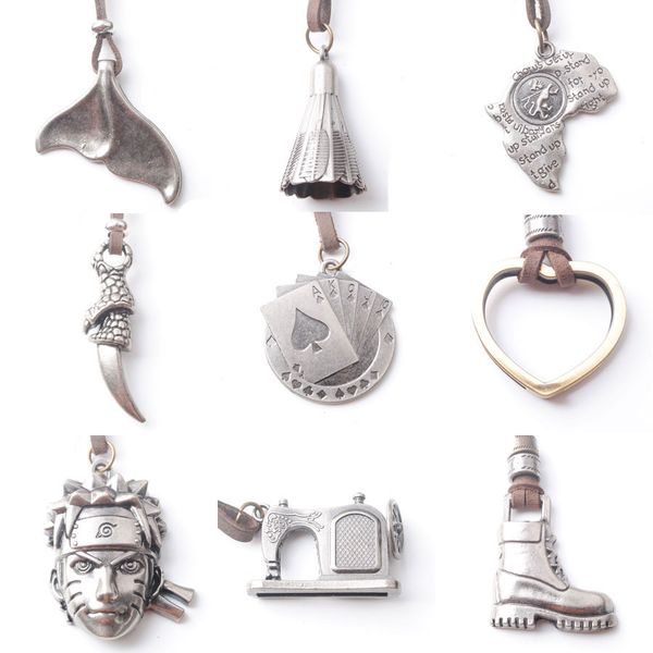 vintage retro 1pc leather cord necklaces shoes/coin/circle/pirate pendants necklace for women men fashion jewelry gifts bc025, Silver
vintage retro 1pc leather cord necklaces shoes/coin/circle/pirate pendants necklace for women men fashion jewelry gifts bc025, Silver