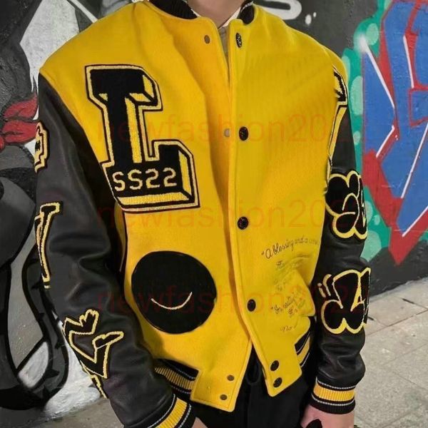 2023 women monogrames embossed leather embroidered varsity jacket for men casual sportswear lightweight windbreaker varsity baseball jacket, Black
2023 women monogrames embossed leather embroidered varsity jacket for men casual sportswear lightweight windbreaker varsity baseball jacket, Black