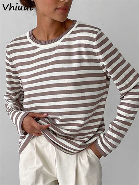 women's knits tees vhiuat vintage y2k long sleeve striped knitted pullover women clothing fashion loose sweater auutmn winter jumper, White
women's knits tees vhiuat vintage y2k long sleeve striped knitted pullover women clothing fashion loose sweater auutmn winter jumper, White