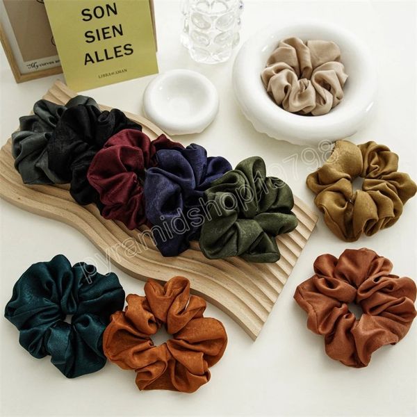pure color silk satin hair scrunchies handmade elastic rubber bands women ponytail holder hairbands hair accessories, Slivery;white
pure color silk satin hair scrunchies handmade elastic rubber bands women ponytail holder hairbands hair accessories, Slivery;white