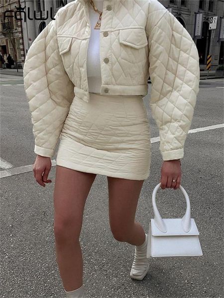 two piece dress fqlwl fall streetwear apricot 2 peice sets women outfts skirts long sleeve crop mini matching 221119, White
two piece dress fqlwl fall streetwear apricot 2 peice sets women outfts skirts long sleeve crop mini matching 221119, White