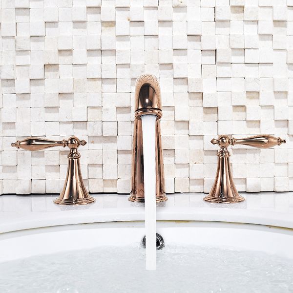 european-style antique lamp cold and basin faucet split double control three-hole solid brass extended water spout tap crystal switch rose g
european-style antique lamp cold and basin faucet split double control three-hole solid brass extended water spout tap crystal switch rose g
