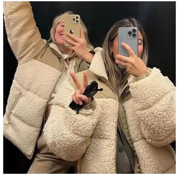 women's jackets winter fleece jacket women faux shearling outerwear coats female suede fur coat men warm thickened lamb puffer, Black
women's jackets winter fleece jacket women faux shearling outerwear coats female suede fur coat men warm thickened lamb puffer, Black