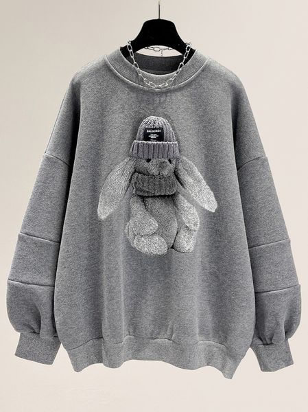 women's hoodies sweatshirts plus size 3d cartoon rabbit round neck pullover autumn winter loose casual women oversized y2k 221119, Black
women's hoodies sweatshirts plus size 3d cartoon rabbit round neck pullover autumn winter loose casual women oversized y2k 221119, Black