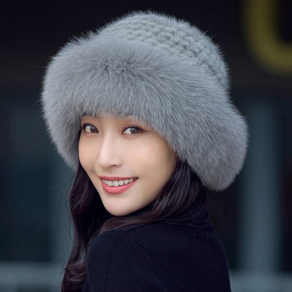 wide brim hats bucket mink fur knitted caps autumn winter women real thick warm fashion outdoor beanies for 221119, Blue;gray
wide brim hats bucket mink fur knitted caps autumn winter women real thick warm fashion outdoor beanies for 221119, Blue;gray