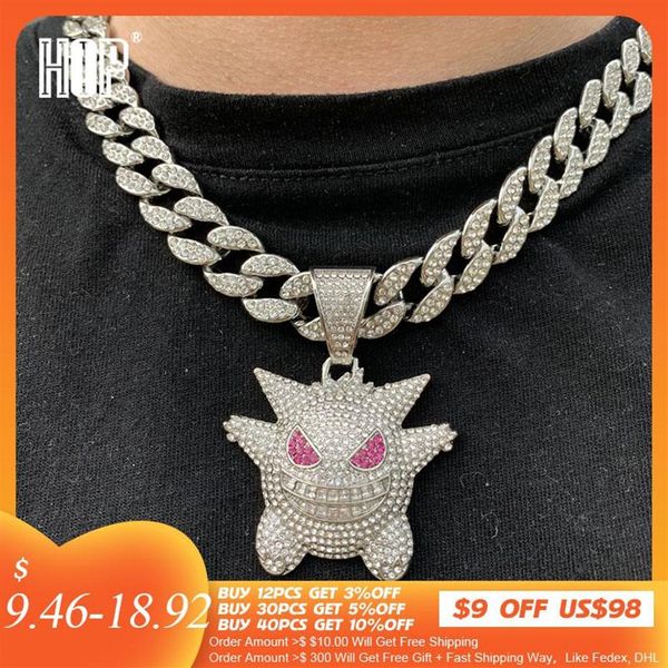 hip hop iced out gengar bling ghost alloy gold silver color pendant & necklace for men women jewelry with chains227s
hip hop iced out gengar bling ghost alloy gold silver color pendant & necklace for men women jewelry with chains227s