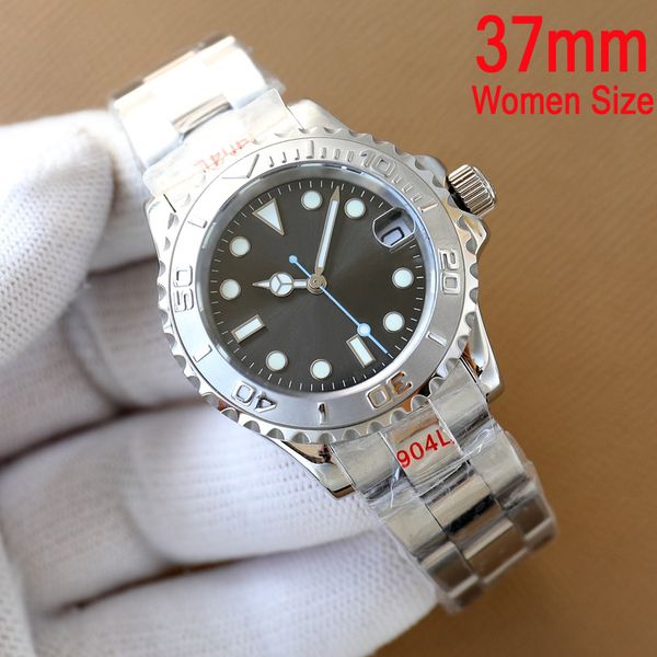 37mm womens watch luxury watches ceramic bezel grey dial eta2836 automatic yacht stainless steel bracelet date watches sapphire glass women, Slivery;brown
37mm womens watch luxury watches ceramic bezel grey dial eta2836 automatic yacht stainless steel bracelet date watches sapphire glass women, Slivery;brown