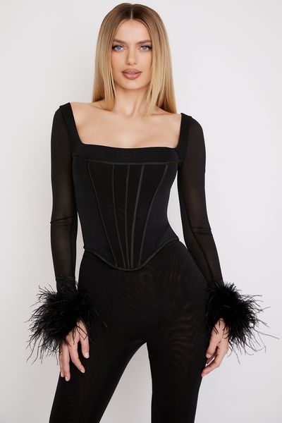 women's t-shirt feather trim long sleeve crop square neck bustier corset faux fur y2k fairy basic summer tee shirt 221119, White
women's t-shirt feather trim long sleeve crop square neck bustier corset faux fur y2k fairy basic summer tee shirt 221119, White