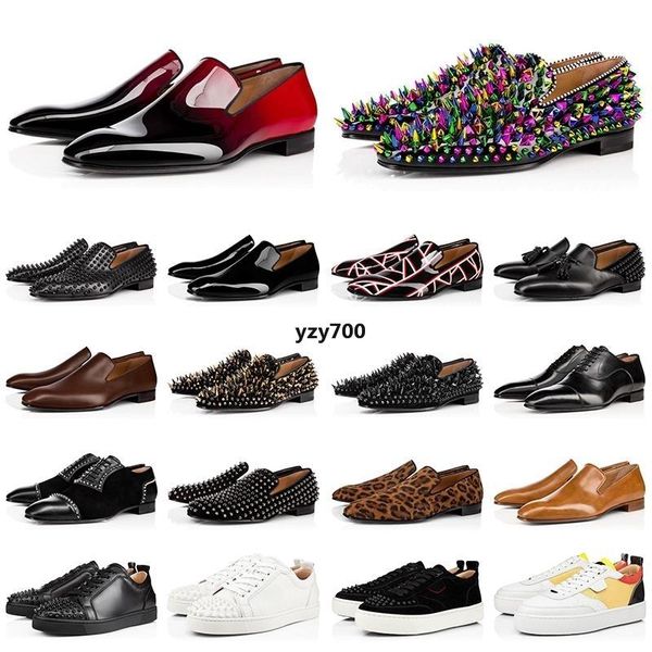 red-bottoms christians with box mens dress shoes 2021 new arrival loafers spikes leather slip on wedding flats luxurys designers men s osc, Black
red-bottoms christians with box mens dress shoes 2021 new arrival loafers spikes leather slip on wedding flats luxurys designers men s osc, Black