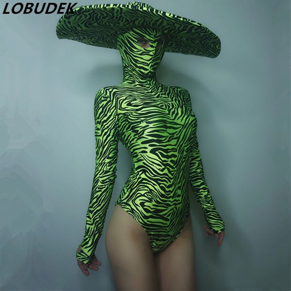women's jumpsuits rompers women dance team jazz stage wear green black zebra pattern stretch skinny bodysuit big hat outfit bar nightcl, Black;white
women's jumpsuits rompers women dance team jazz stage wear green black zebra pattern stretch skinny bodysuit big hat outfit bar nightcl, Black;white