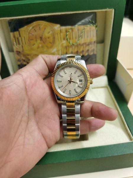 luxury men's watch makes automatic sports sapphire glass roomgold facesingle calendar bar 41mm, Slivery;brown
luxury men's watch makes automatic sports sapphire glass roomgold facesingle calendar bar 41mm, Slivery;brown