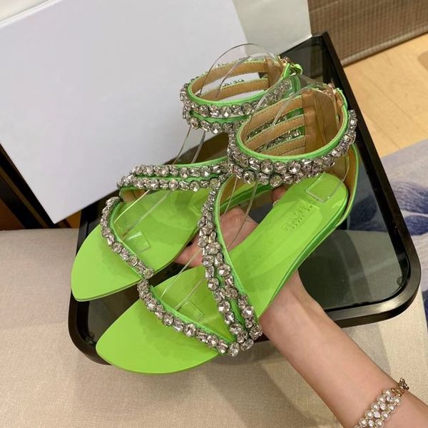 amina muaddi begum crystal embellished buckle stain spool flat sandals women's luxury designer dress shoes evening backless sandals 35-, Black
amina muaddi begum crystal embellished buckle stain spool flat sandals women's luxury designer dress shoes evening backless sandals 35-, Black