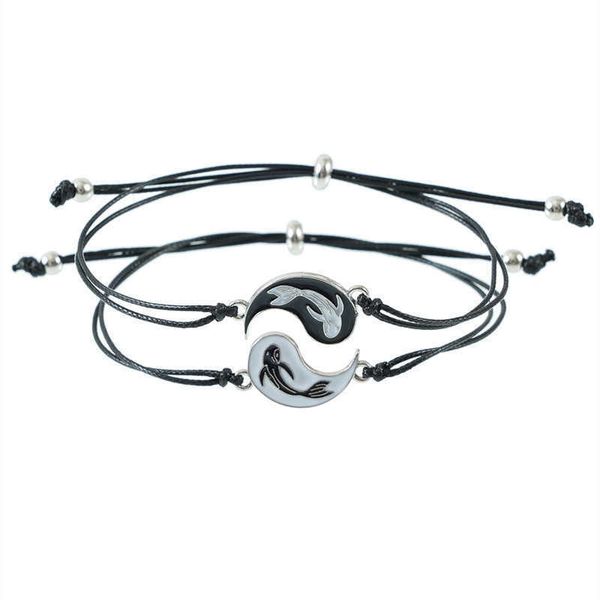 yin and yang bracelet national drop oil tai chi bagua fish weaving friendship couple card bracelet, Golden;silver
yin and yang bracelet national drop oil tai chi bagua fish weaving friendship couple card bracelet, Golden;silver