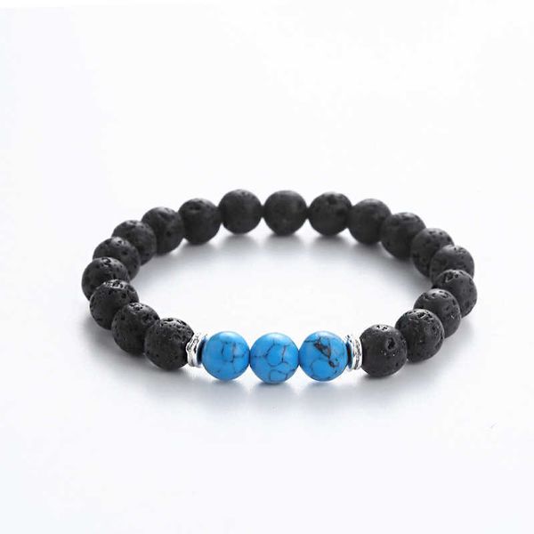 beaded bracelet fashion lava stone turquoise emperor stone bracelet men's and women's single ring simple jewelry bracelet, Black
beaded bracelet fashion lava stone turquoise emperor stone bracelet men's and women's single ring simple jewelry bracelet, Black