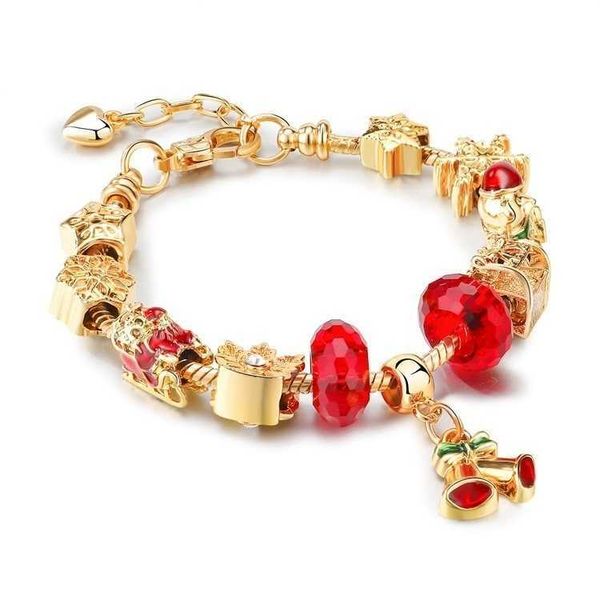 handmade jewelry wholesale charm bracelets european style diy large hole gold bracelet christmas gifts for women bell pendant red crystal 3d, Golden;silver
handmade jewelry wholesale charm bracelets european style diy large hole gold bracelet christmas gifts for women bell pendant red crystal 3d, Golden;silver