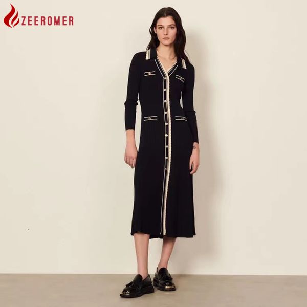 casual dresses france high-quality knitting stripes contrast v neck long sleeve a-line women elegant single-breasted slim 221119, Black;gray
casual dresses france high-quality knitting stripes contrast v neck long sleeve a-line women elegant single-breasted slim 221119, Black;gray