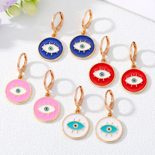 enamel turkish evil eye hoop earrings lucky blue red eye charm circle dangle earring for women jewelry, Golden;silver
enamel turkish evil eye hoop earrings lucky blue red eye charm circle dangle earring for women jewelry, Golden;silver