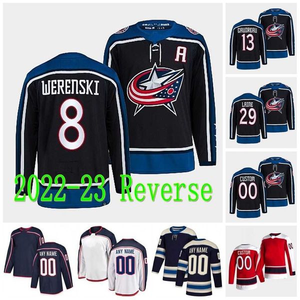 #13 johnny gaudreau blue jackets reverse retro jersey 90 elvis merzlikins patrik laine zach werenski adam boqvist jakub voracek eric robinso, Black;red
#13 johnny gaudreau blue jackets reverse retro jersey 90 elvis merzlikins patrik laine zach werenski adam boqvist jakub voracek eric robinso, Black;red