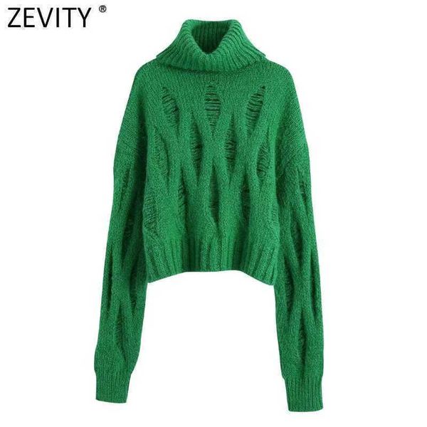 women's knits tees zevity new women fashion high neck ripped design loose green short knitting sweater female long sleeve crop pullover, White
women's knits tees zevity new women fashion high neck ripped design loose green short knitting sweater female long sleeve crop pullover, White