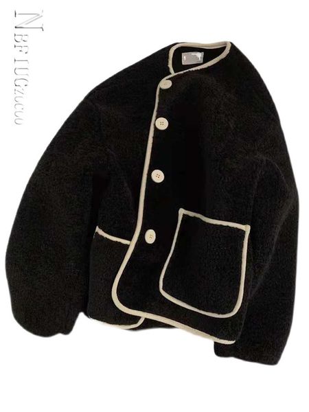 women's jackets women trendy patchwork casual all-match coat single breasted daily arrival long sleeve jacket 221119, Black;brown
women's jackets women trendy patchwork casual all-match coat single breasted daily arrival long sleeve jacket 221119, Black;brown