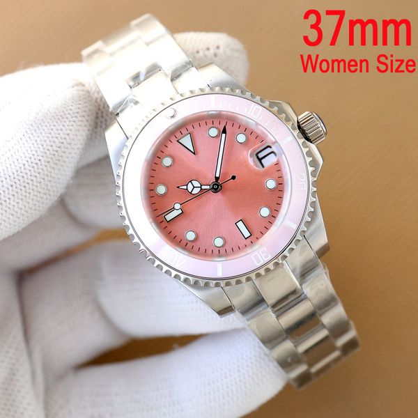 37mm womens watch luxury watches ceramic bezel pink dial eta2836 automatic yacht stainless steel bracelet date watches sapphire glass women, Slivery;brown
37mm womens watch luxury watches ceramic bezel pink dial eta2836 automatic yacht stainless steel bracelet date watches sapphire glass women, Slivery;brown