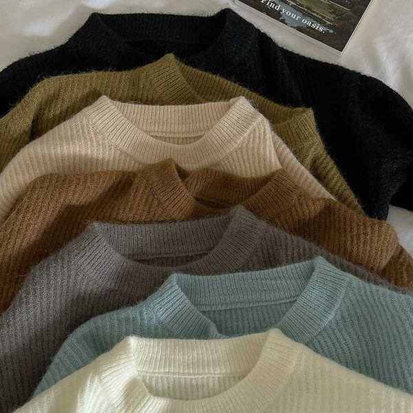 women's knits tees cashmere knit pullover women lazy solid long-sleeved sweater 2022 korean fashion autumn new women soft waxy loose o, White
women's knits tees cashmere knit pullover women lazy solid long-sleeved sweater 2022 korean fashion autumn new women soft waxy loose o, White