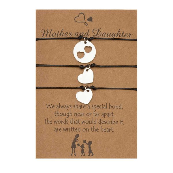 mother's day card bracelet creative stainless steel hollow heart woven bracelet 3-piece set, Golden;silver
mother's day card bracelet creative stainless steel hollow heart woven bracelet 3-piece set, Golden;silver