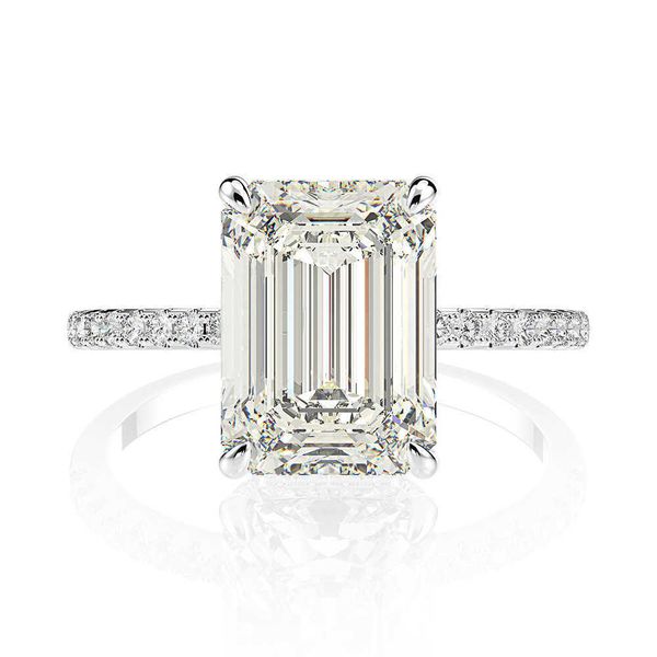 wedding rings high carbon diamond emerald cut sterling silver promise engagement ring for women, Slivery;golden
wedding rings high carbon diamond emerald cut sterling silver promise engagement ring for women, Slivery;golden