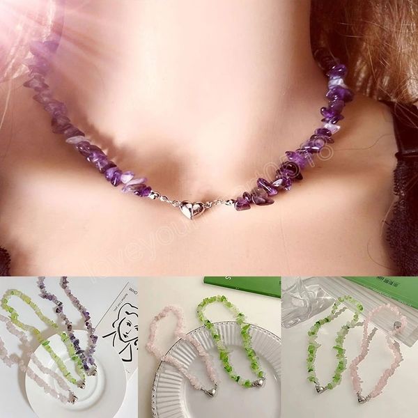 metal heart choker necklaces for women irregular natural crystal necklace girl clothes accessories fashion party festival jewelry gift, Golden;silver
metal heart choker necklaces for women irregular natural crystal necklace girl clothes accessories fashion party festival jewelry gift, Golden;silver