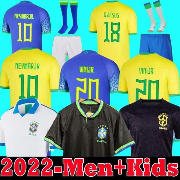 brasil neres coutinho soccer jerseys 2022 camiseta de futebol brazils g.jesus vinicius jr 22 23 marcelo football shirt men kids full kit set, Black;yellow
brasil neres coutinho soccer jerseys 2022 camiseta de futebol brazils g.jesus vinicius jr 22 23 marcelo football shirt men kids full kit set, Black;yellow