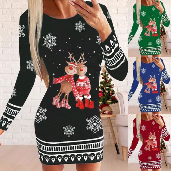 casual dresses women's christmas long sleeve round neck xmas for women sweater costume 221119, Black;gray
casual dresses women's christmas long sleeve round neck xmas for women sweater costume 221119, Black;gray