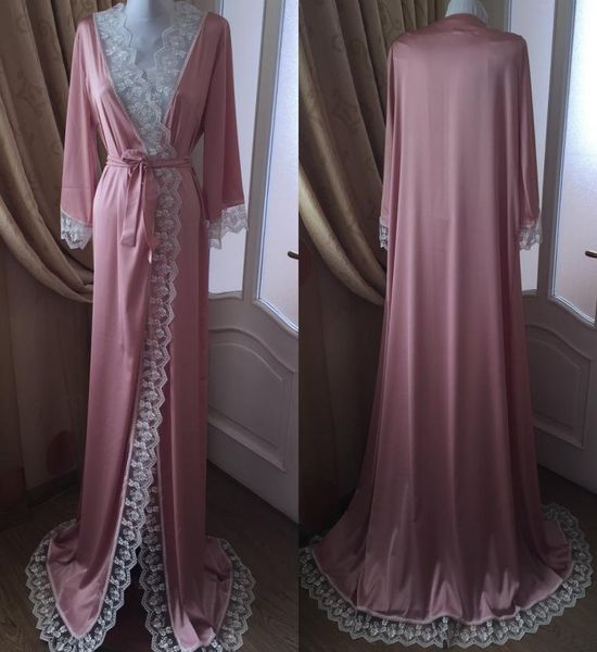 100 real image bride sleepwear robes custom made lace edge long sleeve women sleepwear dresses 124113, White
100 real image bride sleepwear robes custom made lace edge long sleeve women sleepwear dresses 124113, White