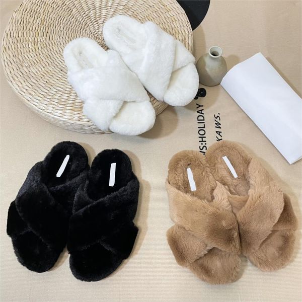 2022 cross strap cushioned slippers designer women's winter wool slippers warm and comfortable size 35-40, Black
2022 cross strap cushioned slippers designer women's winter wool slippers warm and comfortable size 35-40, Black