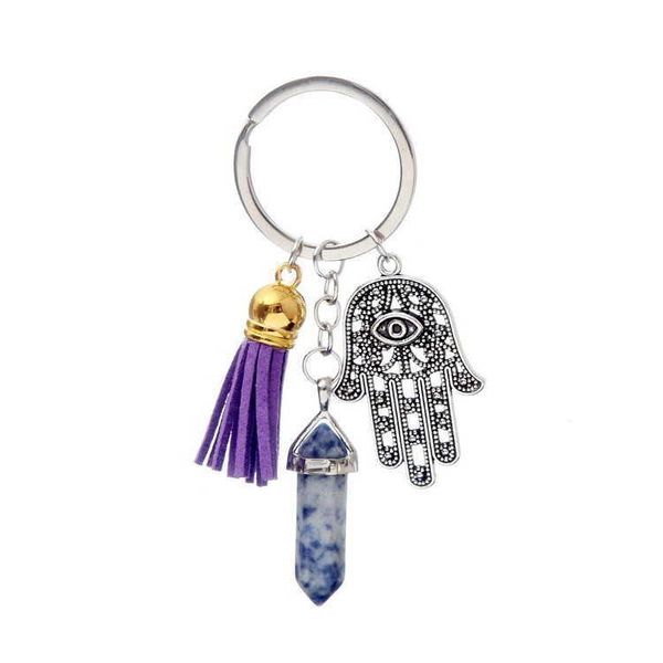 crystal point pendant keychains wholesale fatima eye palm tassel women bag pendant, Silver
crystal point pendant keychains wholesale fatima eye palm tassel women bag pendant, Silver