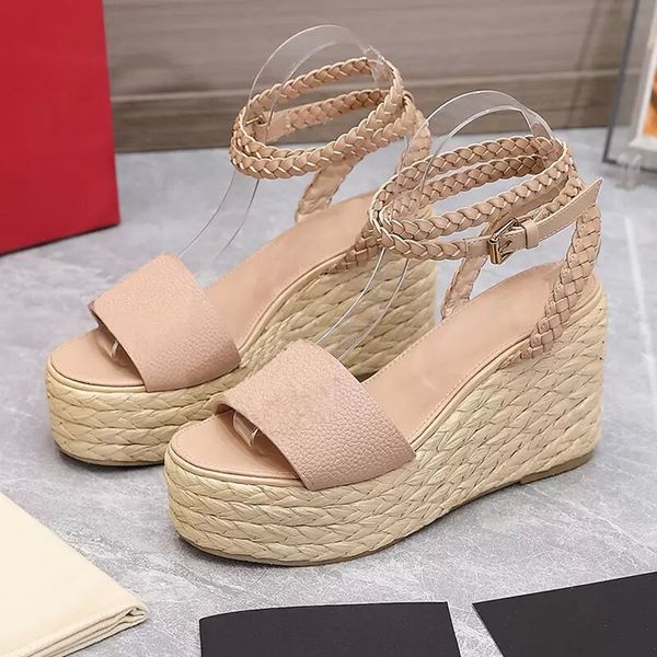 women's slope heel sandals hemp rope woven slope open toe gold color shoes fashion buckle sandal pumps lady comfortable luxury, Black
women's slope heel sandals hemp rope woven slope open toe gold color shoes fashion buckle sandal pumps lady comfortable luxury, Black