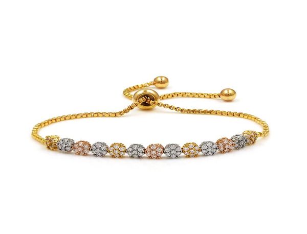 new arrival cake cubic zirconia cz wedding bridal bolo bracelets for women flower adjustable size pulsera mujer1606991, Golden;silver
new arrival cake cubic zirconia cz wedding bridal bolo bracelets for women flower adjustable size pulsera mujer1606991, Golden;silver