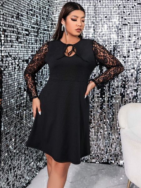 plus size dresses women's size 4xl lace long sleeve midi dress fall black fashion hollow out elegant cocktail evening party clothing 22
plus size dresses women's size 4xl lace long sleeve midi dress fall black fashion hollow out elegant cocktail evening party clothing 22