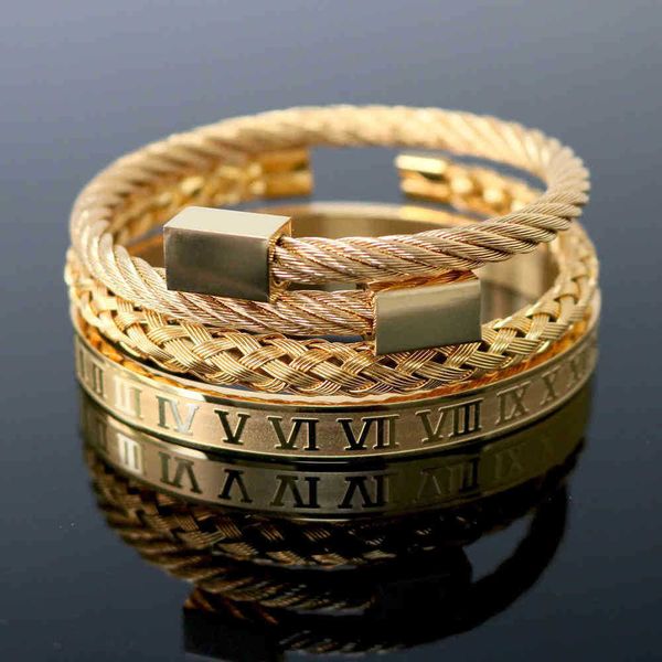 handmade jewelry wholesale stainless steel hexagonal square head roman numeral woven bracelet gold titanium steel bangle for men, Black
handmade jewelry wholesale stainless steel hexagonal square head roman numeral woven bracelet gold titanium steel bangle for men, Black