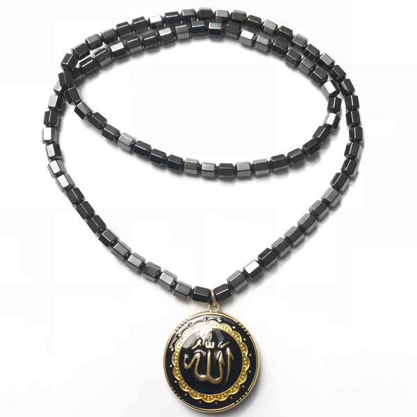 beaded necklace hematite necklace indonesian religious symbols totem pendant, Silver
beaded necklace hematite necklace indonesian religious symbols totem pendant, Silver
